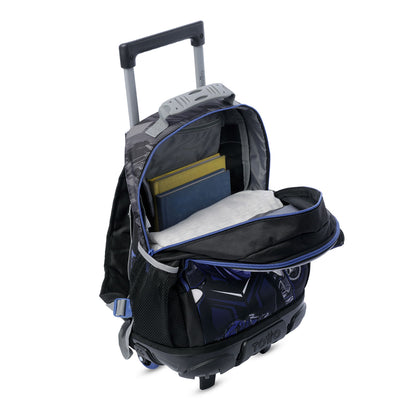 Combo Escolar Niño X3 Maleta Ruedas+Lonchera+Multiuso Helmet Racer Negro