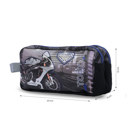 Combo Escolar Niño X3 Maleta Ruedas+Lonchera+Multiuso Helmet Racer Negro