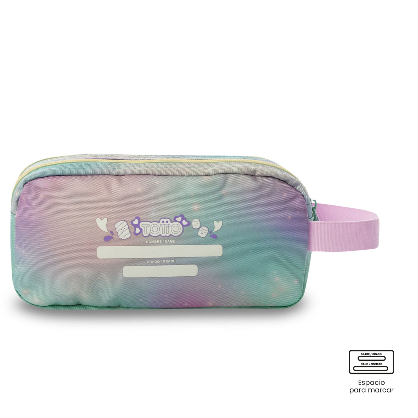 Conjunto Escolar Feminino X3: Mala com Rodinhas + Lancheira + Bolsa Multiuso (Cinza Suave)