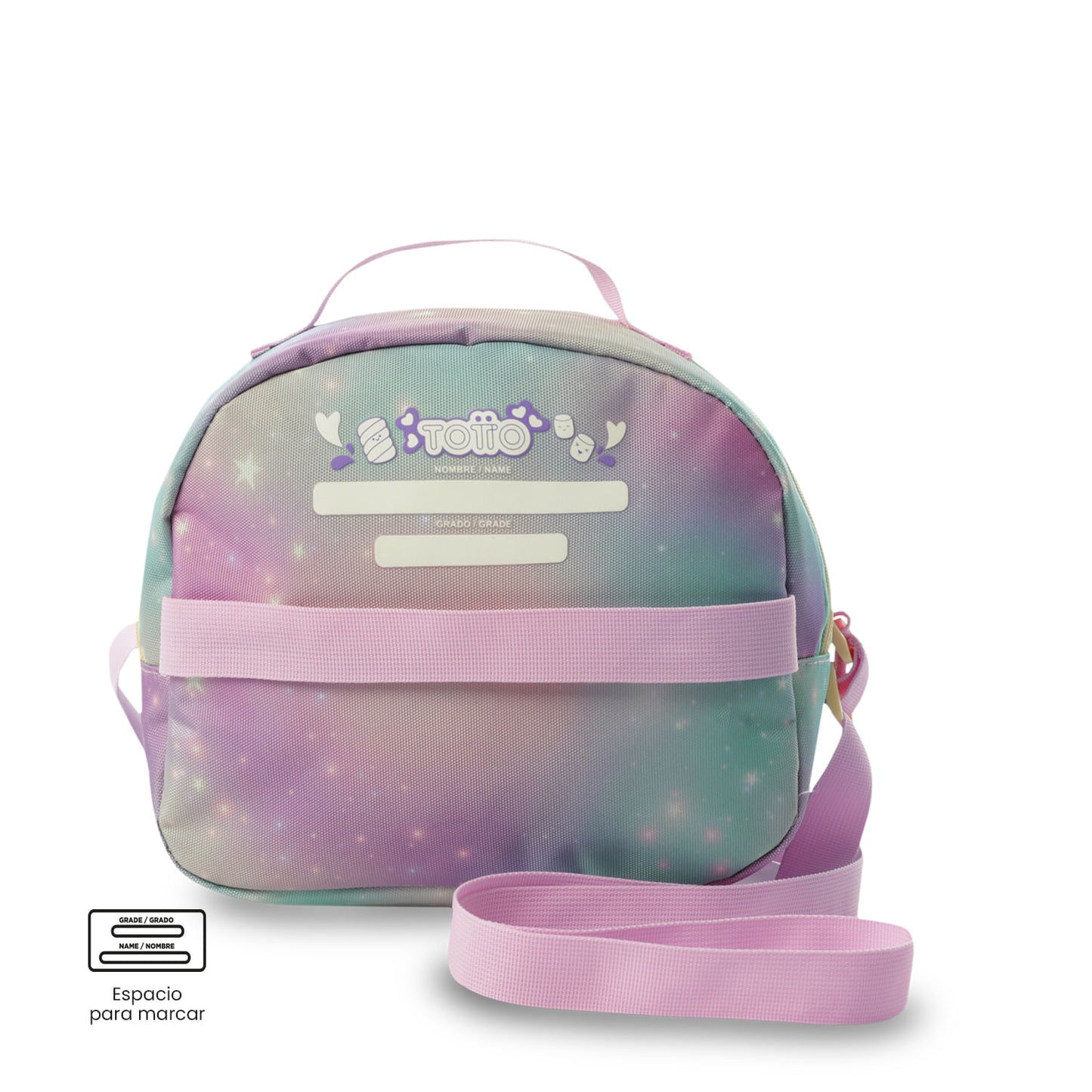 Conjunto Escolar Feminino X3: Mala com Rodinhas + Lancheira + Bolsa Multiuso (Cinza Suave)