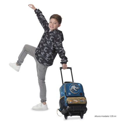 Maleta para Niño con ruedas Jurassic World Territory Mediano Azul