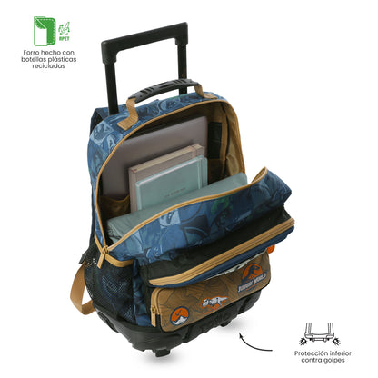 Maleta para Niño con ruedas Jurassic World Territory Mediano Azul