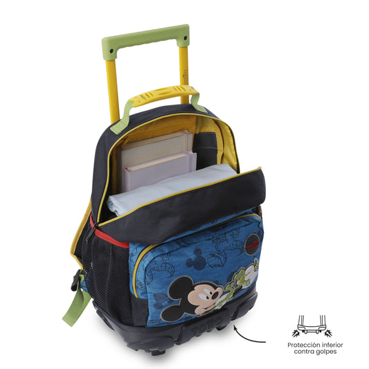 Maleta para Niño con ruedas Mickey Mediano Azul