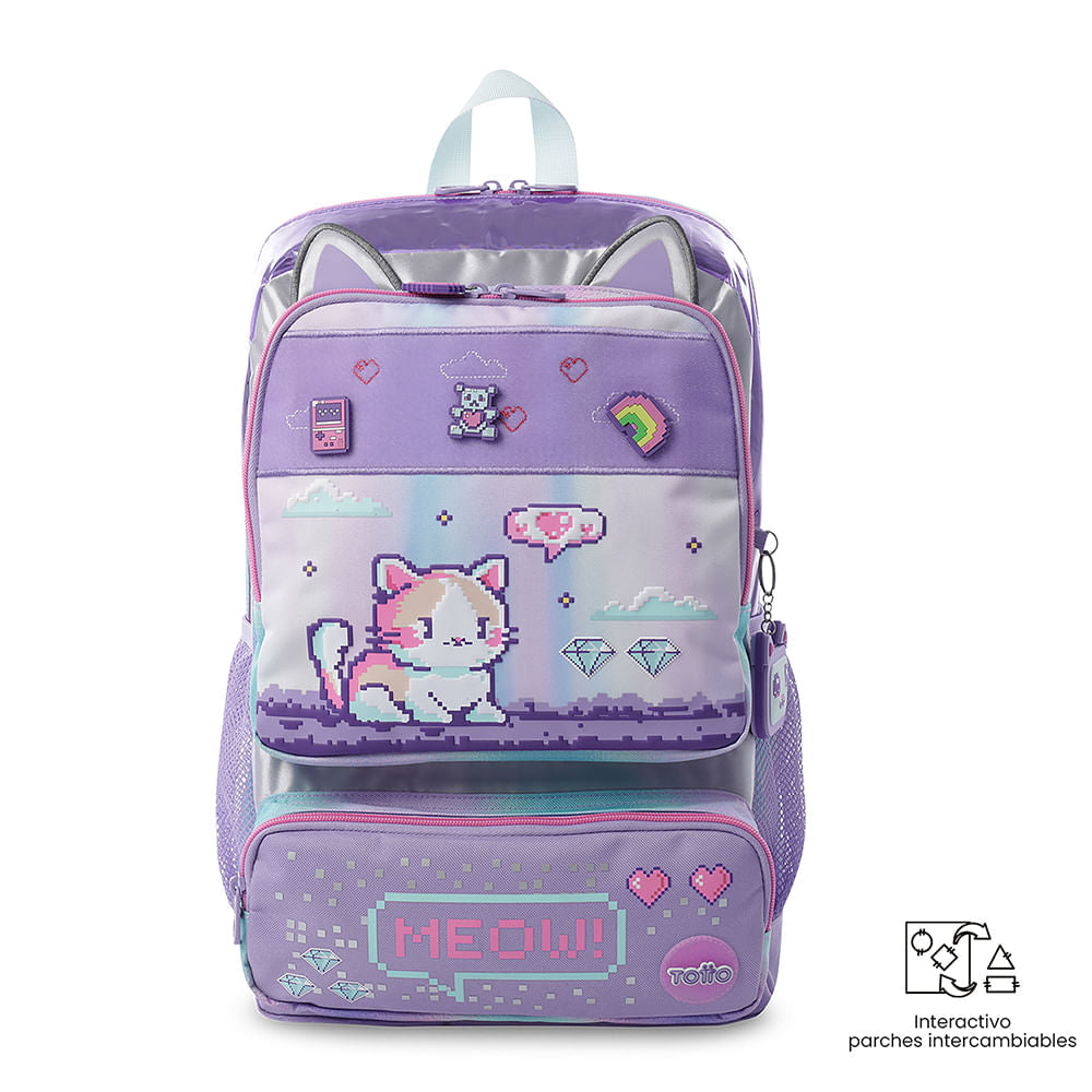 Morral para Niña Andy Cat Grande Morado