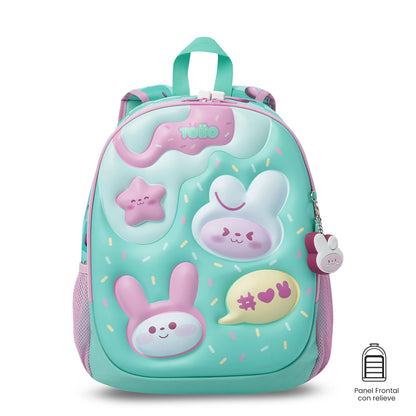 Morral para Niña Bunny Pump Mediano Verde
