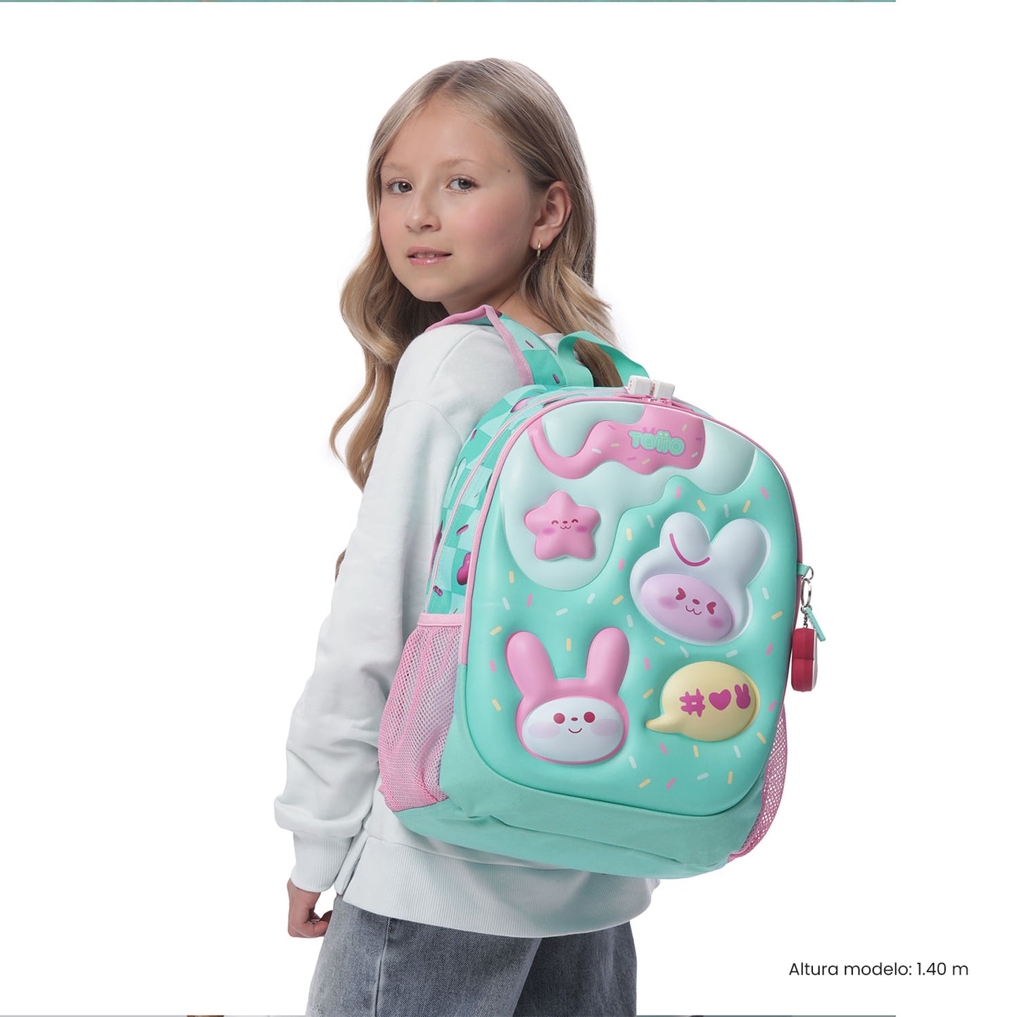 Morral para Niña Bunny Pump Mediano Verde