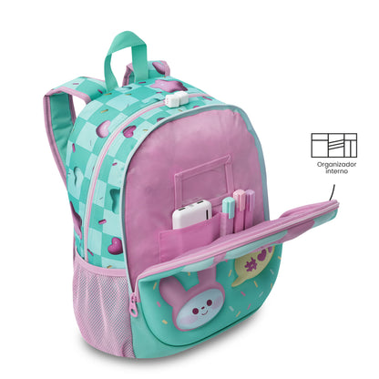 Morral para Niña Bunny Pump Mediano Verde