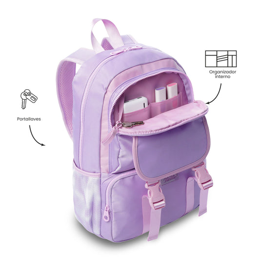 Morral para Niña Cluw Mediano color Morado