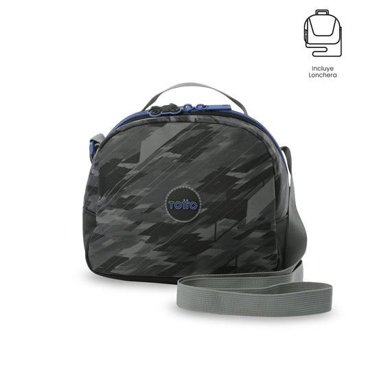 Combo Escolar Niño X3 Morral +Lonchera+Multiuso Helmet Racer Negro