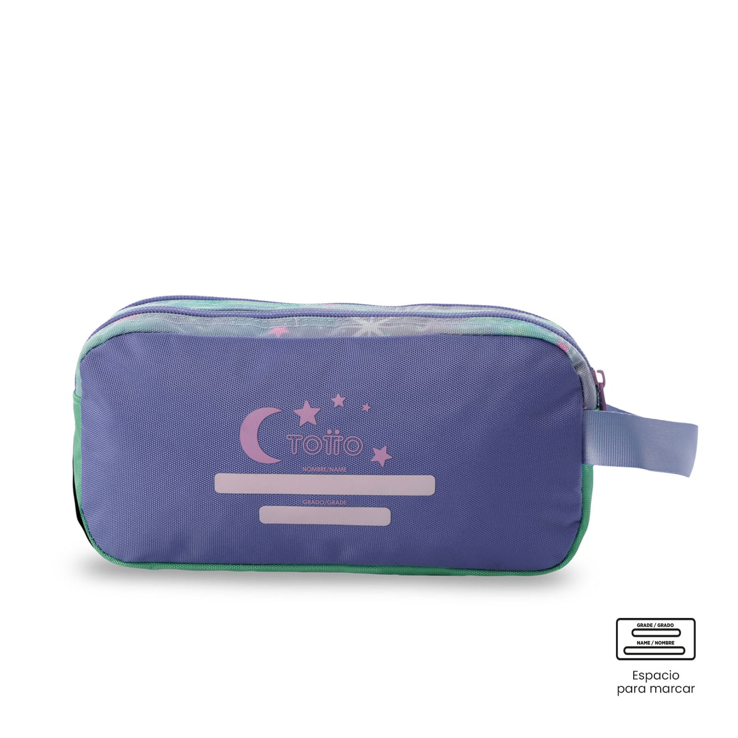Conjunto Escolar Feminino X3: Mochila + Lancheira + Bolsa Multiuso Sonhos Mágicos (Verde)