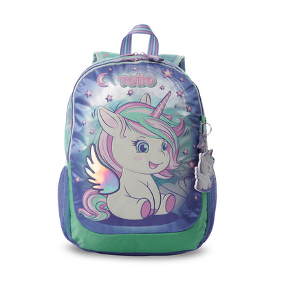 Conjunto Escolar Feminino X3: Mochila + Lancheira + Bolsa Multiuso Sonhos Mágicos (Verde)