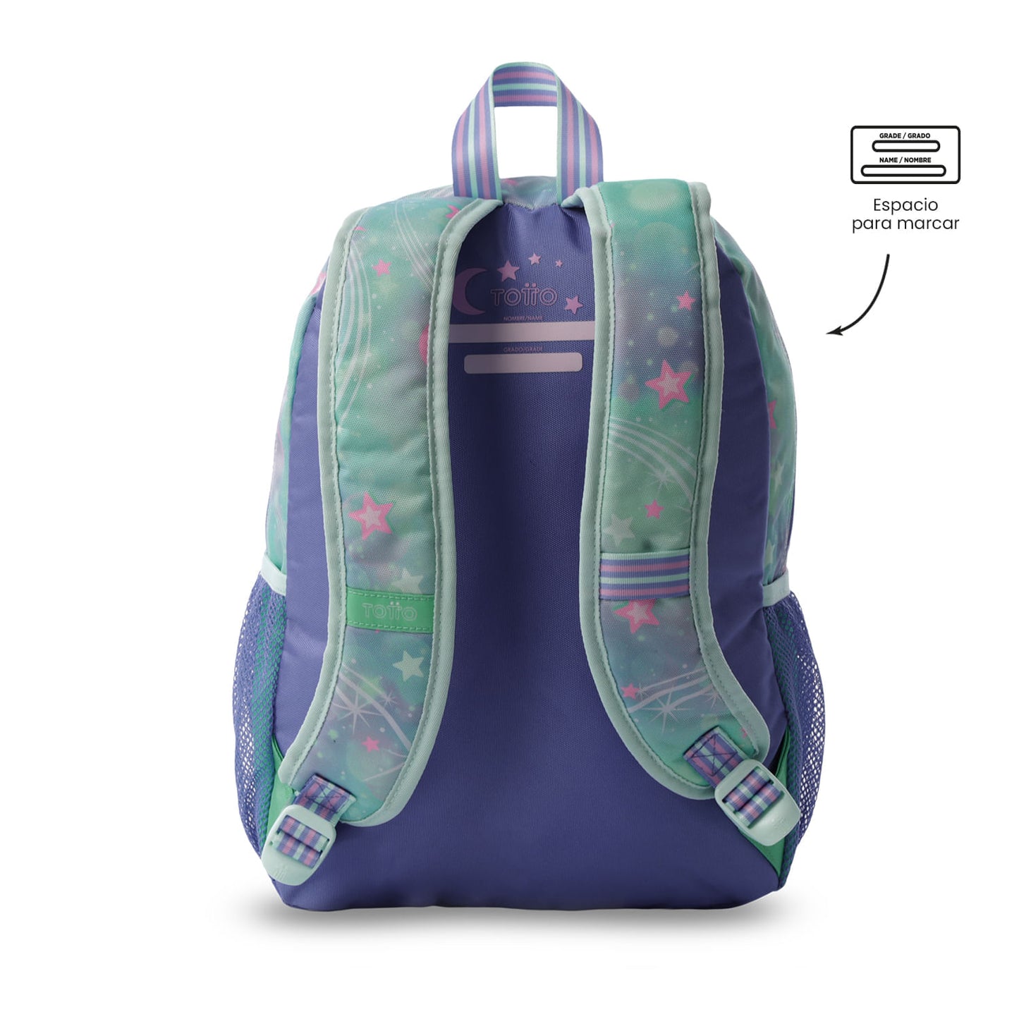 Conjunto Escolar Feminino X3: Mochila + Lancheira + Bolsa Multiuso Sonhos Mágicos (Verde)