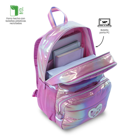 Morral para Niña Glowy Mediano color Morado