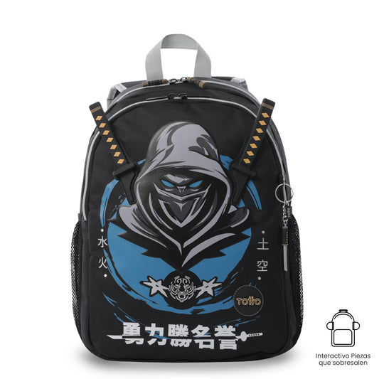 Morral para Niño Hanzo Mediano Negro
