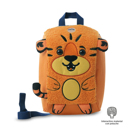 Combo Infantil X2 Morral para Niño Kido Naranja + Gorra Rize
