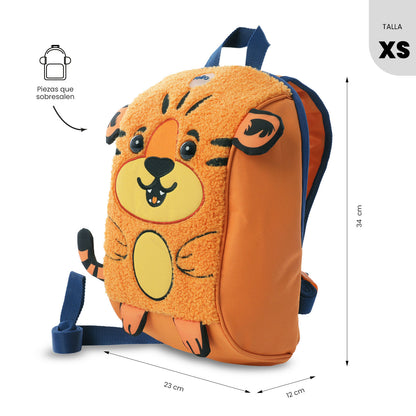 Combo Infantil X2 Morral para Niño Kido Naranja + Gorra Rize