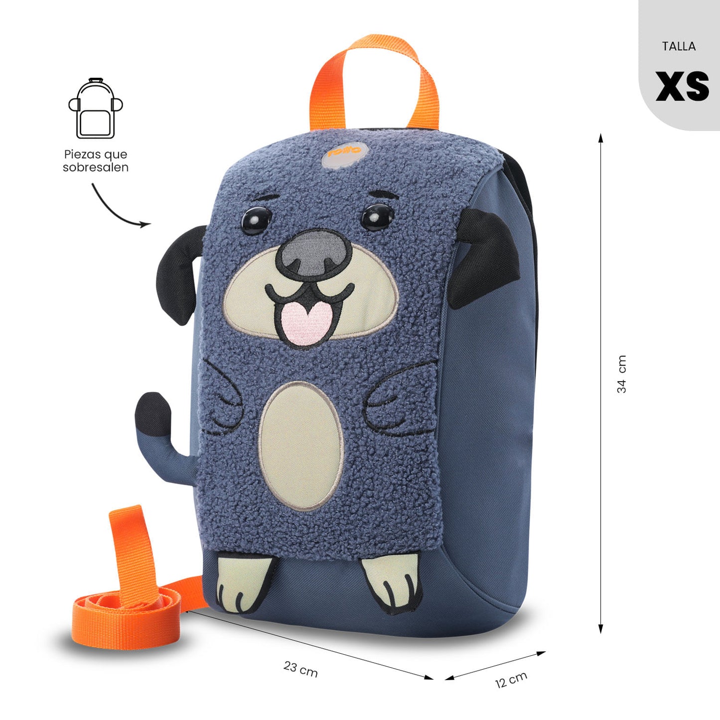 Combo Infantil X2 Morral para Niño Kido Gris + Gorra Rize