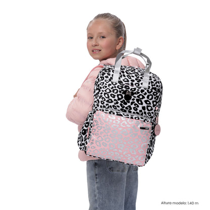 Mochila pequena branca Minnie Mouse Be You para meninas