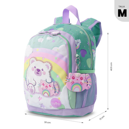 Morral Mediano + Libro Para Colorear Little Magic para Niña Azul