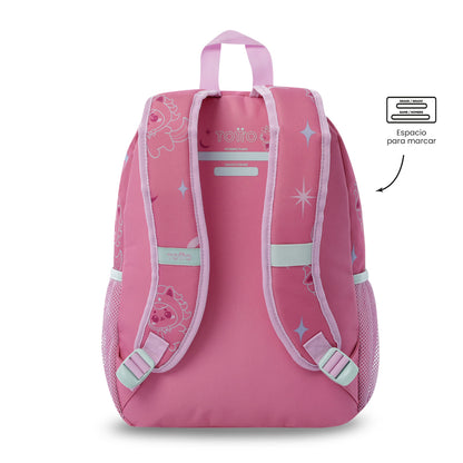 Mochila rosa média Magic Spark para meninas