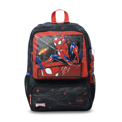 Morral para Niño Spiderman Hero Mediano Negro