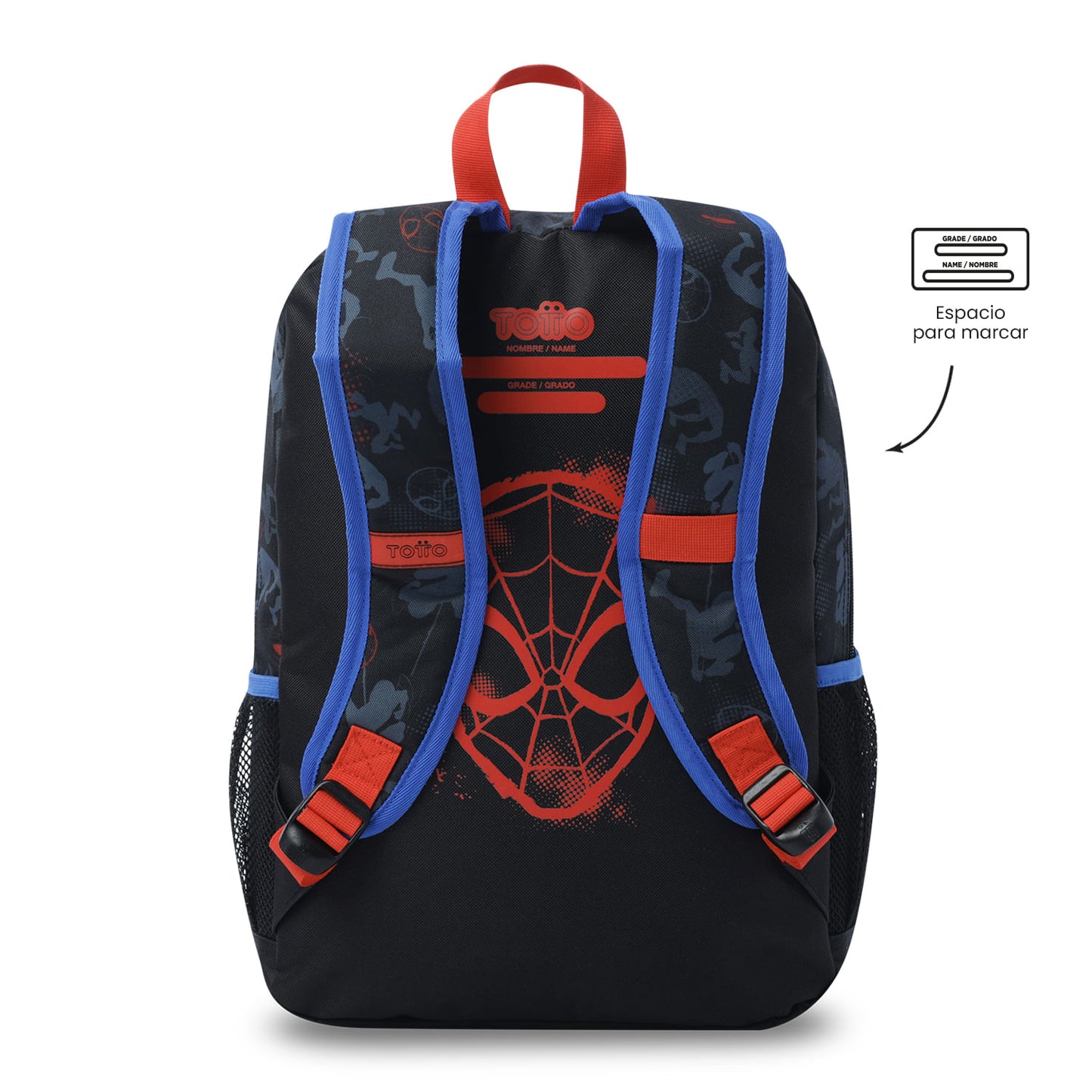 Morral para Niño Spiderman Hero Mediano Negro