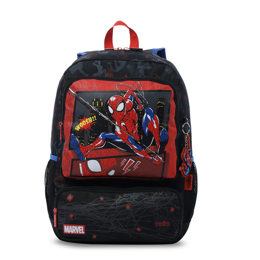 Morral para Niño Spiderman Hero Grande Negro