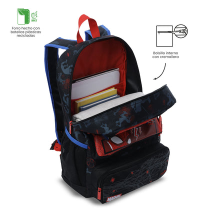 Morral para Niño Spiderman Hero Grande Negro