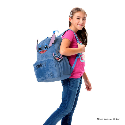 Morral Unisex Stitch Mediano Azul