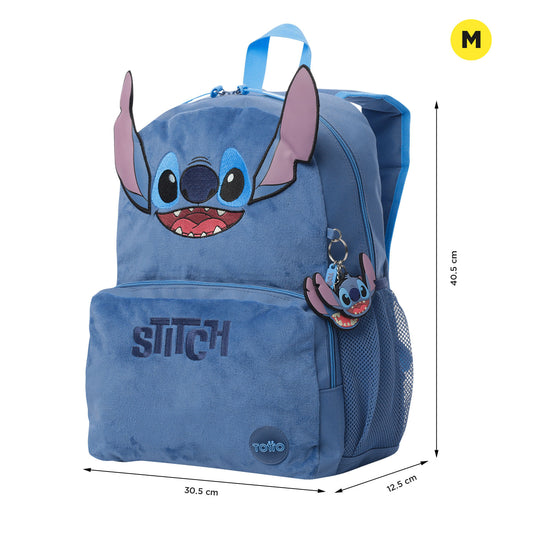 Morral Unisex Stitch Mediano Azul
