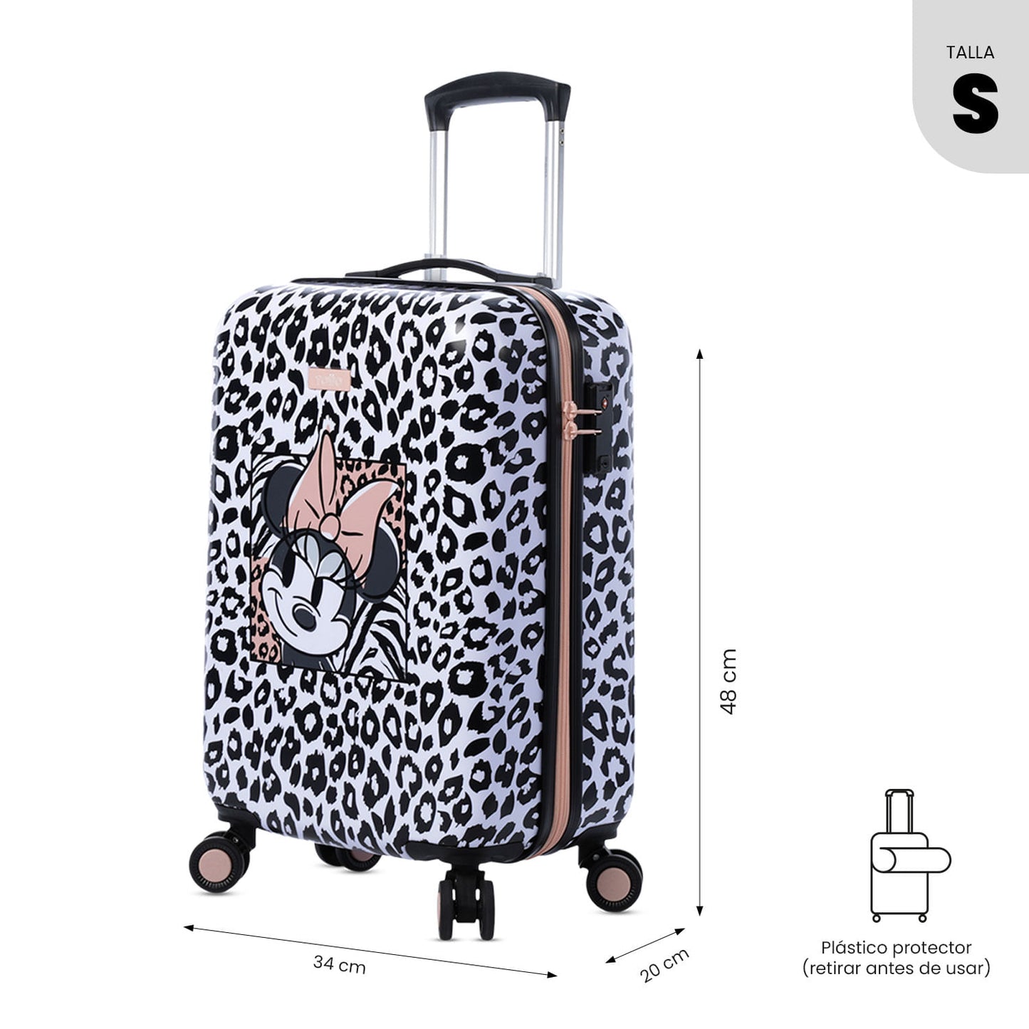 Maleta de Cabina 360 Minnie Be You 10 kilos Blanco