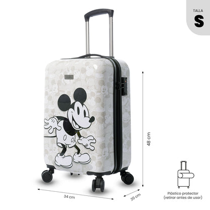 Maleta de Cabina 360 Mickey White 10 kilos Blanco