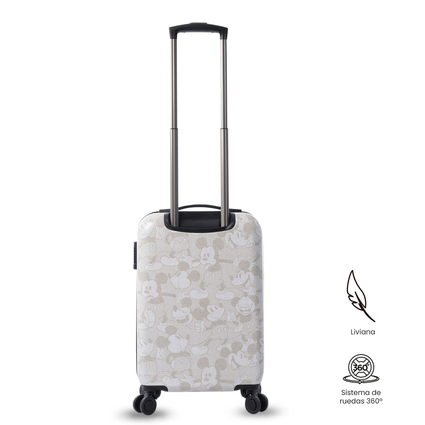 Maleta de Cabina 360 Mickey White 10 kilos Blanco