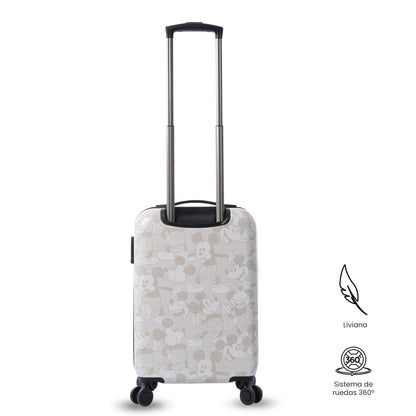 Maleta de Cabina 360 Mickey White 10 kilos Blanco