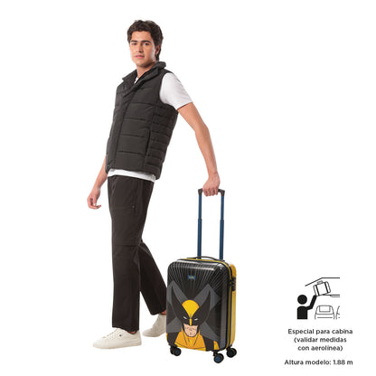 Maleta de Cabina 360 X-men Wolverine 10 kilos Amarilla