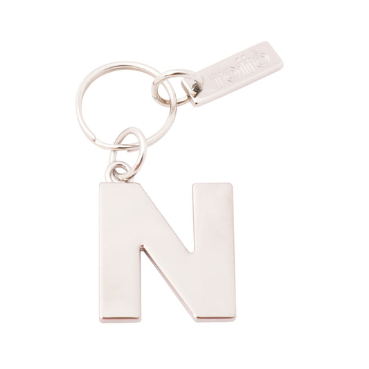 Llavero Metálico Abc color Gris