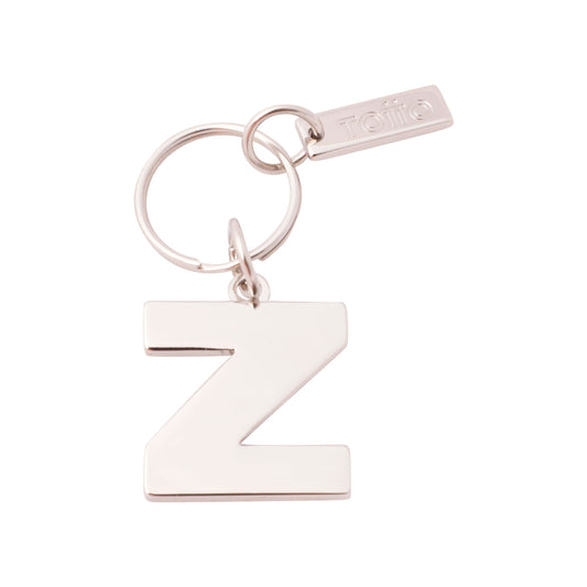 Llavero Metálico Abc color Gris