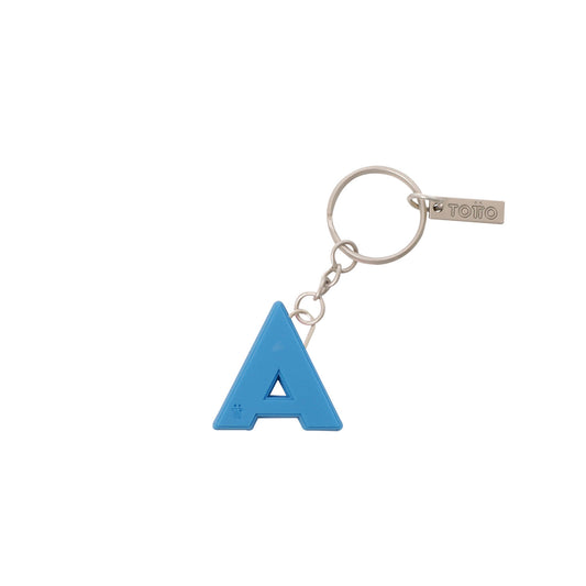 Llavero de Goma Abc color Azul