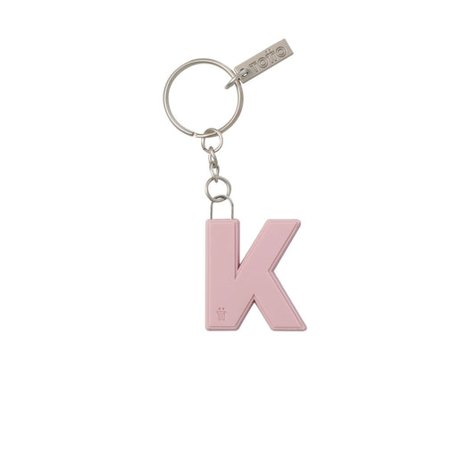 Llavero de Goma Abc color Rosado