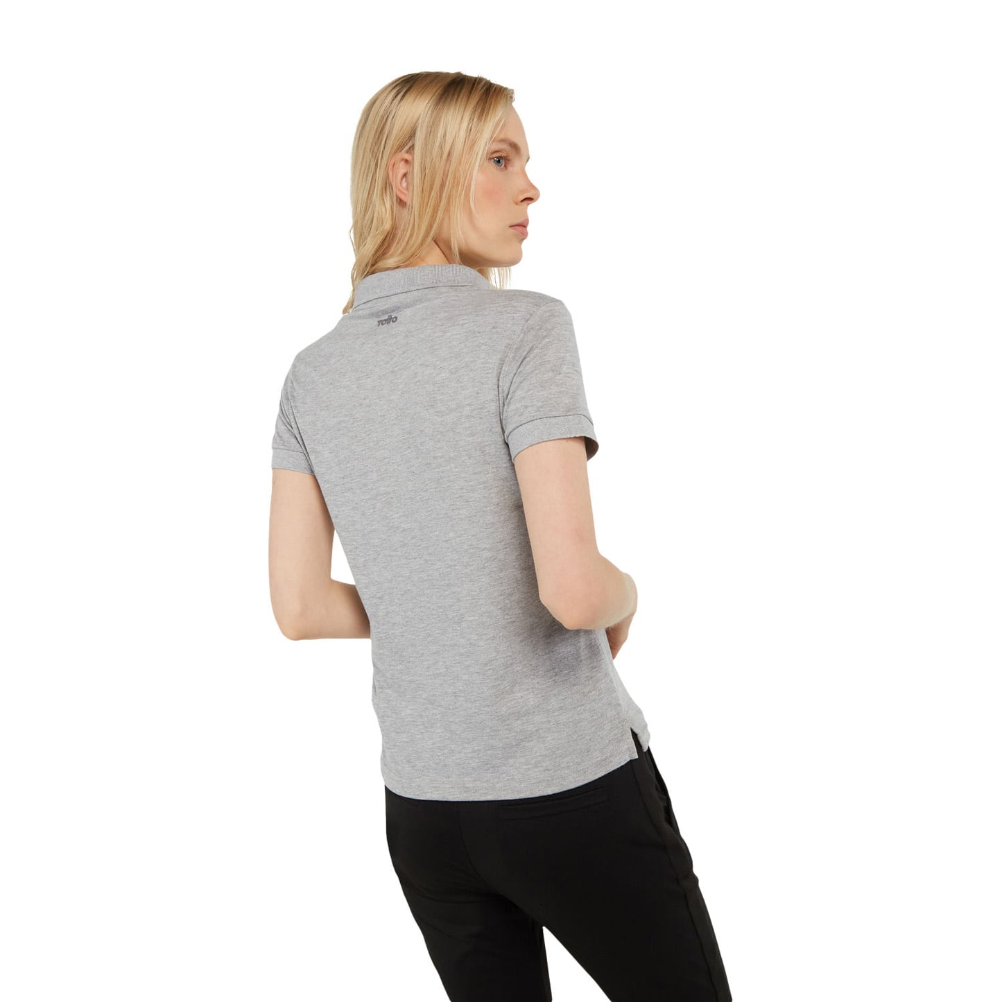 Camisa Polo Chechi Gris Mujer