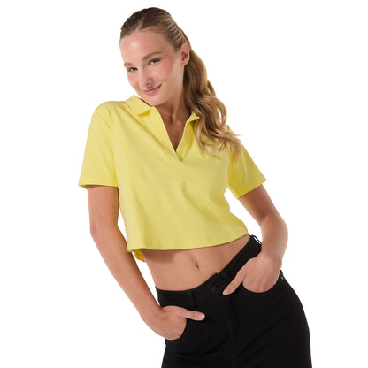 Camisa Polo Saba para Mujer Amarilla
