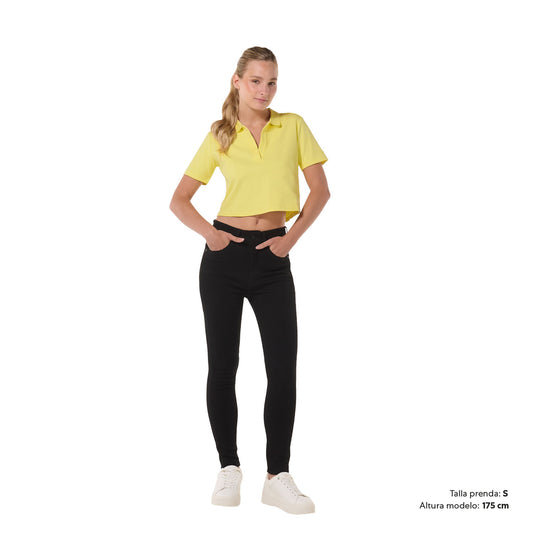 Camisa Polo Saba para Mujer Amarilla