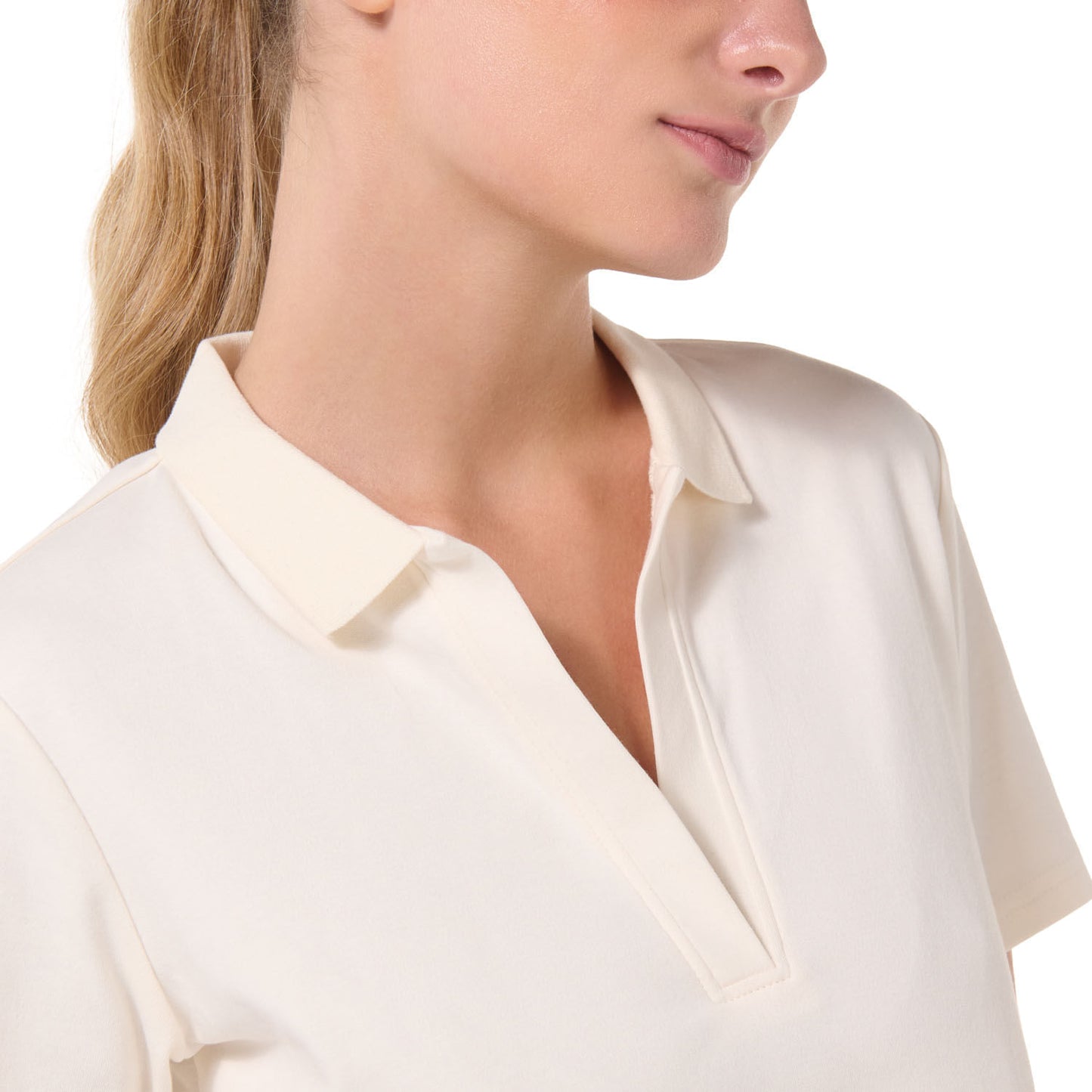 Camisa Polo Saba para Mujer Blanca