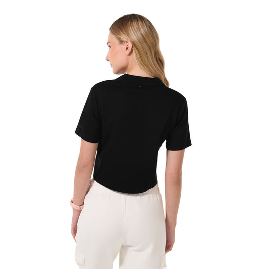 Camisa Polo Saba para Mujer Negra