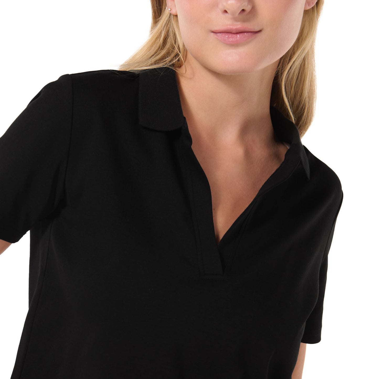 Camisa Polo Saba para Mujer Negra