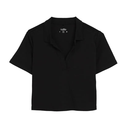 Camisa Polo Saba para Mujer Negra