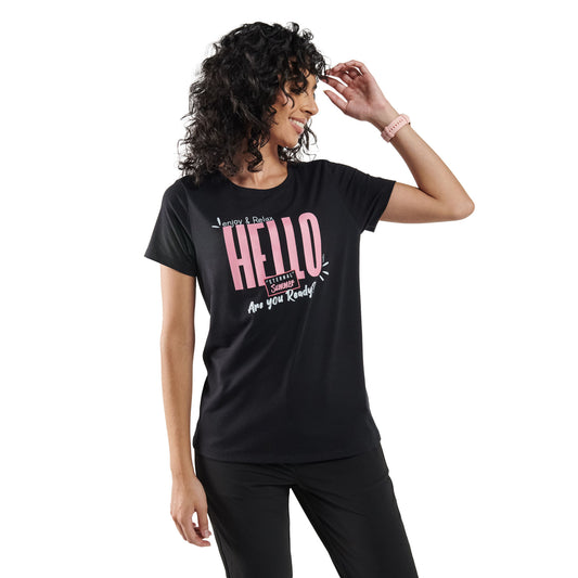 Camiseta preta feminina Thinky