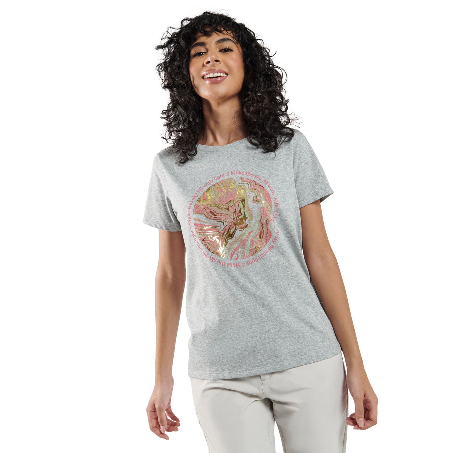 Camiseta para Mujer Thinky Gris