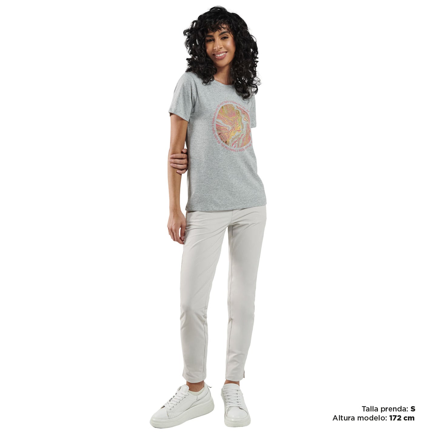 Camiseta para Mujer Thinky Gris