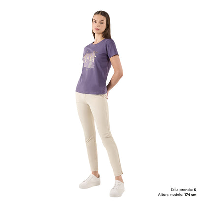 Camiseta para Mujer Thinky Morada